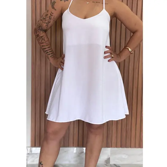 Vestido Curto Frente Unica