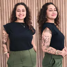 Kit duas ou uma Blusa Feminina Muscle Tee T Shirt Algodão Basica Camiseta Lisa