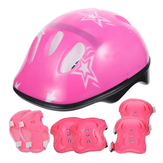 Capacete de proteção rosa ou azul para esportes radicais Profissional Infantil skate patins