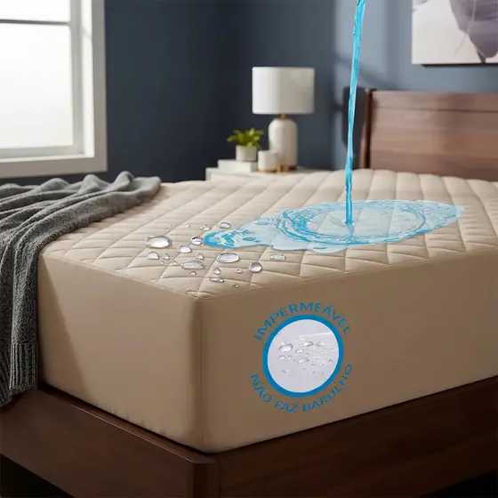 Protetor Capa De Colchão 100% Impermeável Matelado Solteiro Casal Queen King