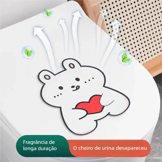 Sem produtos químicos! Adesivo desodorante natural para banheiro