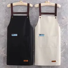 Avental de Cozinha Babador Ajustável - Resistente a Óleo e Água | Bolsos Grandes ❤️
