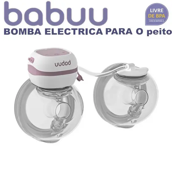 BABUU Bomba de leite elétrica de dupla sucção Portátil Dupla Elétrica Mãos-Livres Recarregável e Silenciosa