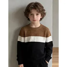 Suéter de tricô para meninos de outono e inverno