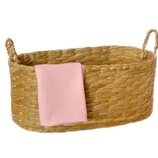Cesto Oval Palha De Taboa Com Alça G Decração Elegante Estilo Boho
