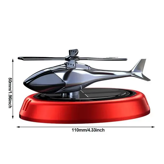 cheirinho ambientador de ar para carro difusor giratório helicóptero alimentado por energia solar