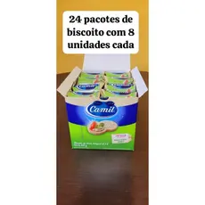 Biscoito de Arroz Integral Camil sem açúcar CAIXA 24x18g Uni. (8 biscoito em cada pacotinho) sem glúten.