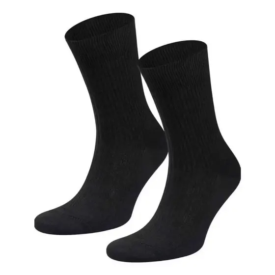 Kit 6 Pares De Meia Preta Cano Alto Masculina 40-46