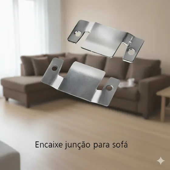 Kit Mini Encaixe Conector para Junção de Sofás, Cabeceiras e Painéis TV - União
