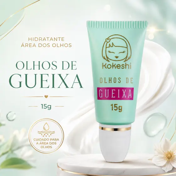 Creme Hidratante Área dos Olhos Kokeshi Olhos de Gueixa 15g