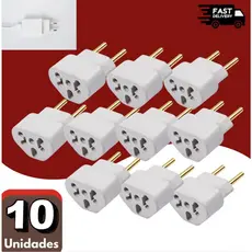 Adaptador De Tomada Bob Love 10a/20a 110.250v T Universal