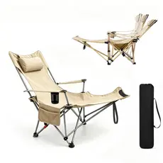Cadeira Camping Portatil Praia Pesca Poltrona Reclinável
