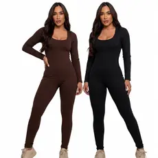 Macacão MANGA LOGA Feminina Ana Ruga Tamanho único e plus size veste do 36 ao 48 - Preto e Marrom Moda Gringa