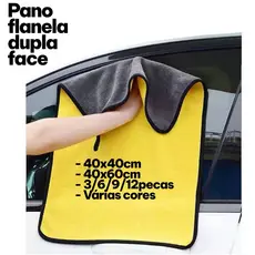 40x40cm 40x60cm Pano de Microfibra Dupla Face Super Absorvente Flanela Sem Marca Automotivo