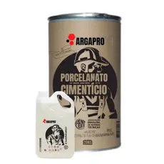 PORCELANATO LIQUIDO CIMENTICIO PISOS EPOXI RESISTENTE TRAFEGO KIT 25KG ARGAPRO