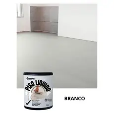 Piso liquido ( BRANCO GELO) autonivelante acabamento argapro kit 20kg