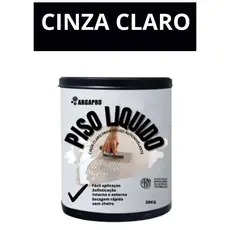Piso liquido rustico cinza claro argapro kit 20kg