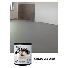 Piso liquido autonivelante (CINZA ESCURO) acabamento argapro kit 20kg