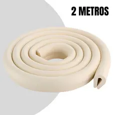 Protetor Quina Mesa Vidro Canto Borda Cantoneira Linear 2mts Buba