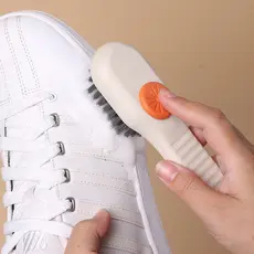 Escova Limpa Sapato com Dispenser e Reservatório (Envio imediato)