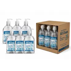 6 Álcool antisséptico gel 70º All Clean Pump 500ml Audax