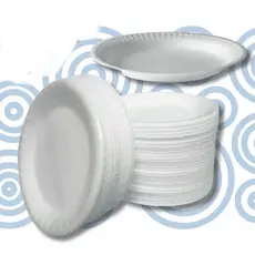 Prato de Isopor 23cm Descartável para Refeição c/20un ou 40un