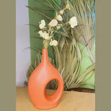 Enfeite Arranjo Vaso Decorativo Flores Desidratadas para casa loja Decoração
