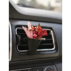 Mini Buquê Aromatizador para Carro com Flores Secas | Difusor Veicular Elegante para Saída de Ar Decoração Automotiva