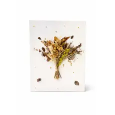 Quadro Decorativo com Flores Secas Naturais| Decoração Boho Minimalista para Sala,Quarto e Escritório,Presente Artesanal