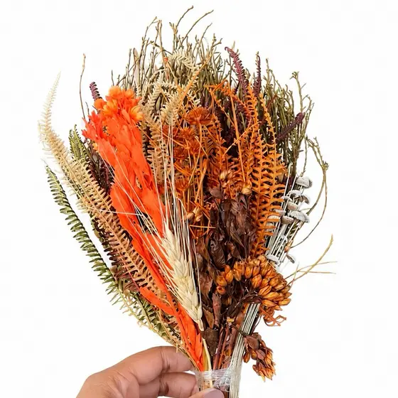 Buquê de Flores secas Decorativo | Arranjo Natural Preservado para Decoração, Presente e Mini Wedding