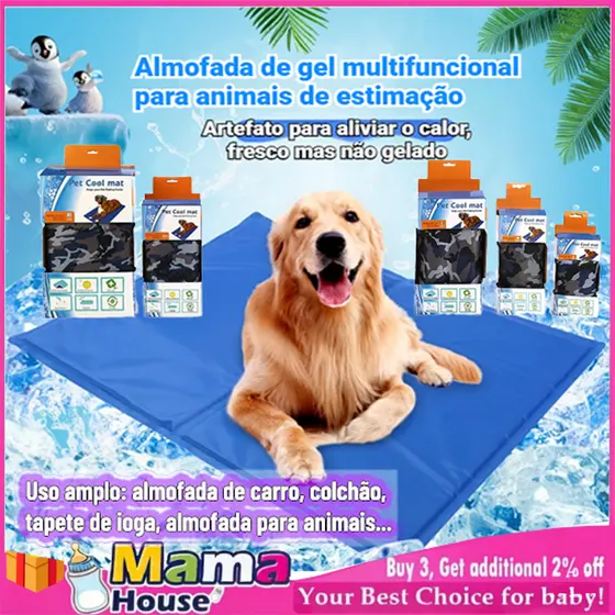 Almofada Gel Pet Impermeável | Assento Gel Refrescante Resfriador Multifuncional Não solta pelos