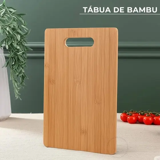 Tábua De Mdf Estilo Bambu Para Corte De Alimentos E Carnes 30cm - 20cm Produto Natural ENVIO IMEDIATO!!