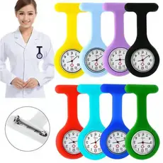 Relógio de Lapela Bolso Para Fixar No Jaleco Enfermagem Médico com Broche