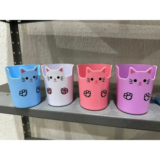 Porta Treco e Canetas Cesto Multiuso Organizador de canetas  Modelo de gato ou Panda