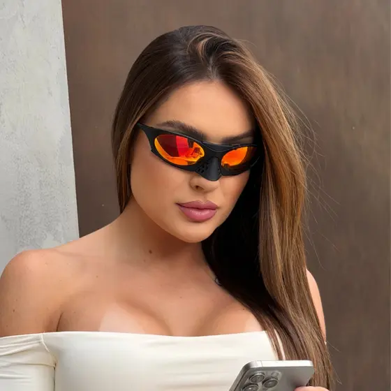 Óculos de Sol Planta Conceito Unissex UV400 Nariz Removível Hastes de Sapo
Óculos de Sol Conceito Bico de Pato UV400 Uni