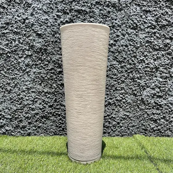 Vasos de polietileno para plantas decorativo Coluna Texturada Ibiza