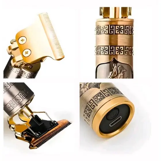 maquina cortadorde Cabelo  Sem Fio acabamento professional feito de metais