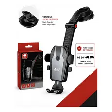 Suporte Veicular Universal ASL com Ventosa e Braço Articulado e Extensível Rotação 360º