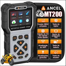 Scanner Motocicletas Obd2 ANCEL MT200 Tps Honda Yamaha Bmw Em Português