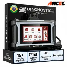 ANCEL DS200 Scanner Automotivo A/F ABS SRS Ferramentas de Diagnóstico Todo o Sistema 15 Redefinição