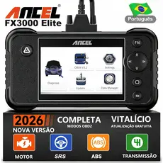 ANCEL FX3000Elite Obd2 Scanner Leitor De Código Automático Ferramenta De Diagnóstico Do Carro Motor ABS SRS Transmissão