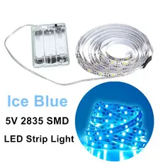 Fita LED Portátil Operada Por Bateria 5V 2835SMD Lâmpada De Para Uso Interno E Externo Decoração DIY (8 Cores Vários Com