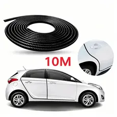 10 metros borracha protetora para porta de carro e bordas veiculo universal carro preto fosco