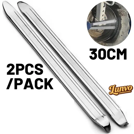 Kit 2 Espátulas Borracheiro Chata 30cm Para Desmontar Pneus