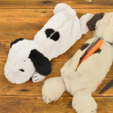 Estojo de Lápis de Grande Capacidade, Snoopy de Pelúcia Fofo, Série Charlie, Animal de Desenho Animado Multiuso