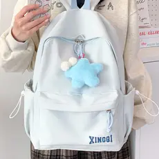 Mochila feminina japonesa, mochila versátil para estudantes, mochila de viagem pequena e leve, elegante, para mulheres