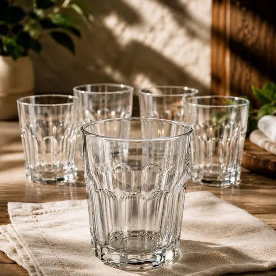 Copo de Vidro 400ml Super Resistente Copo Alto Premium Ideais para Chopp, Whisky, Água, Drinks, Sucos Design Elegante