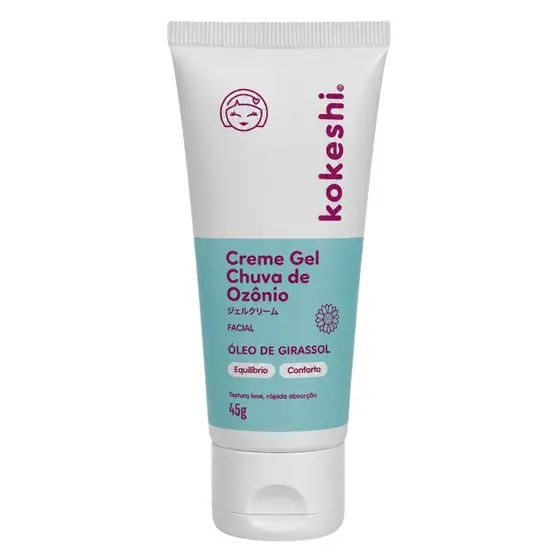 Creme Gel Hidratante Facial Chuva de Ozônio Kokeshi Girassol 45g