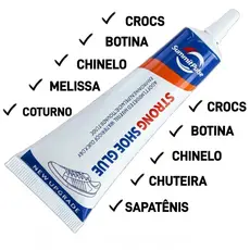 Cola para Sapatos Premium de Alta Resistência 60ml - Adesivo de Reparação para Calçado de Couro e Sapatilhas Desportiva