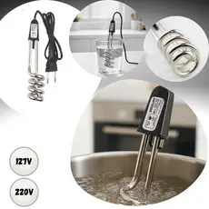 Ebulidor Aquecedor Elétrico 500W Ferve Água Rápido 220V e 127V Segura Bebidas Quentes